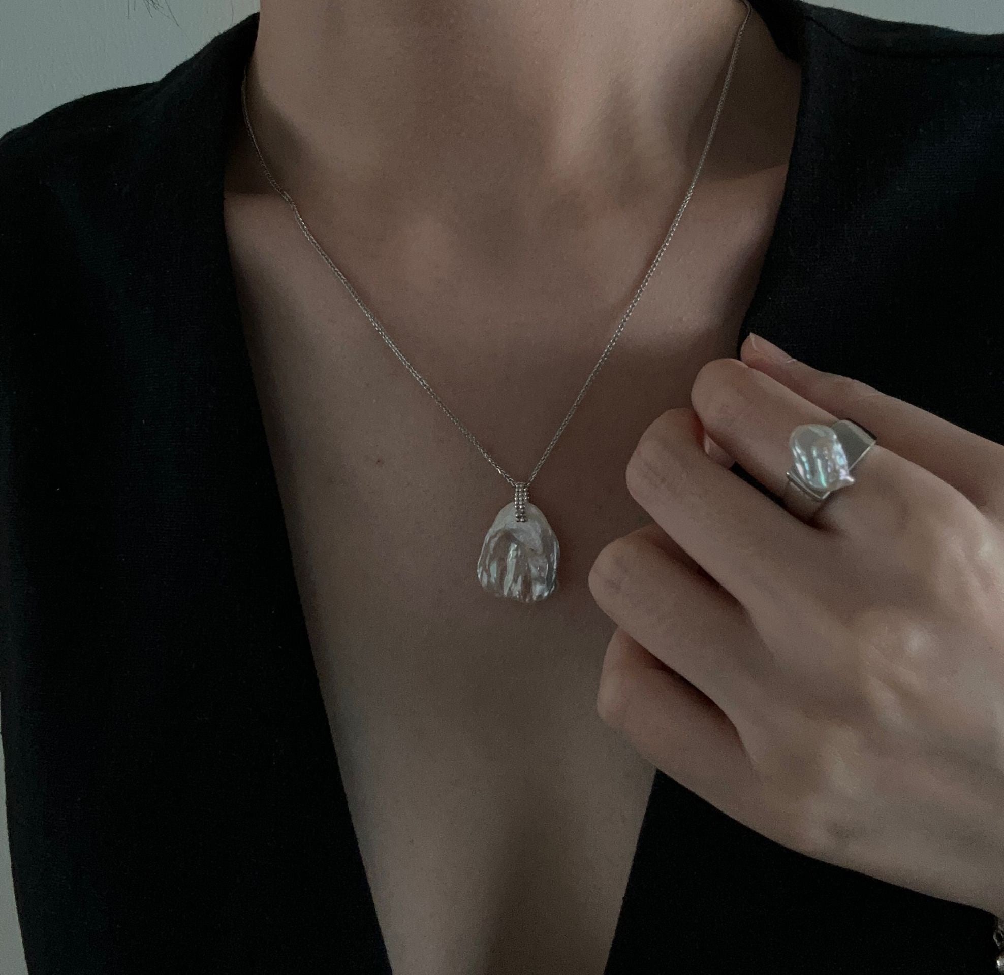 Sterling SilverPetalNecklace Sterling SilverPetalNecklace