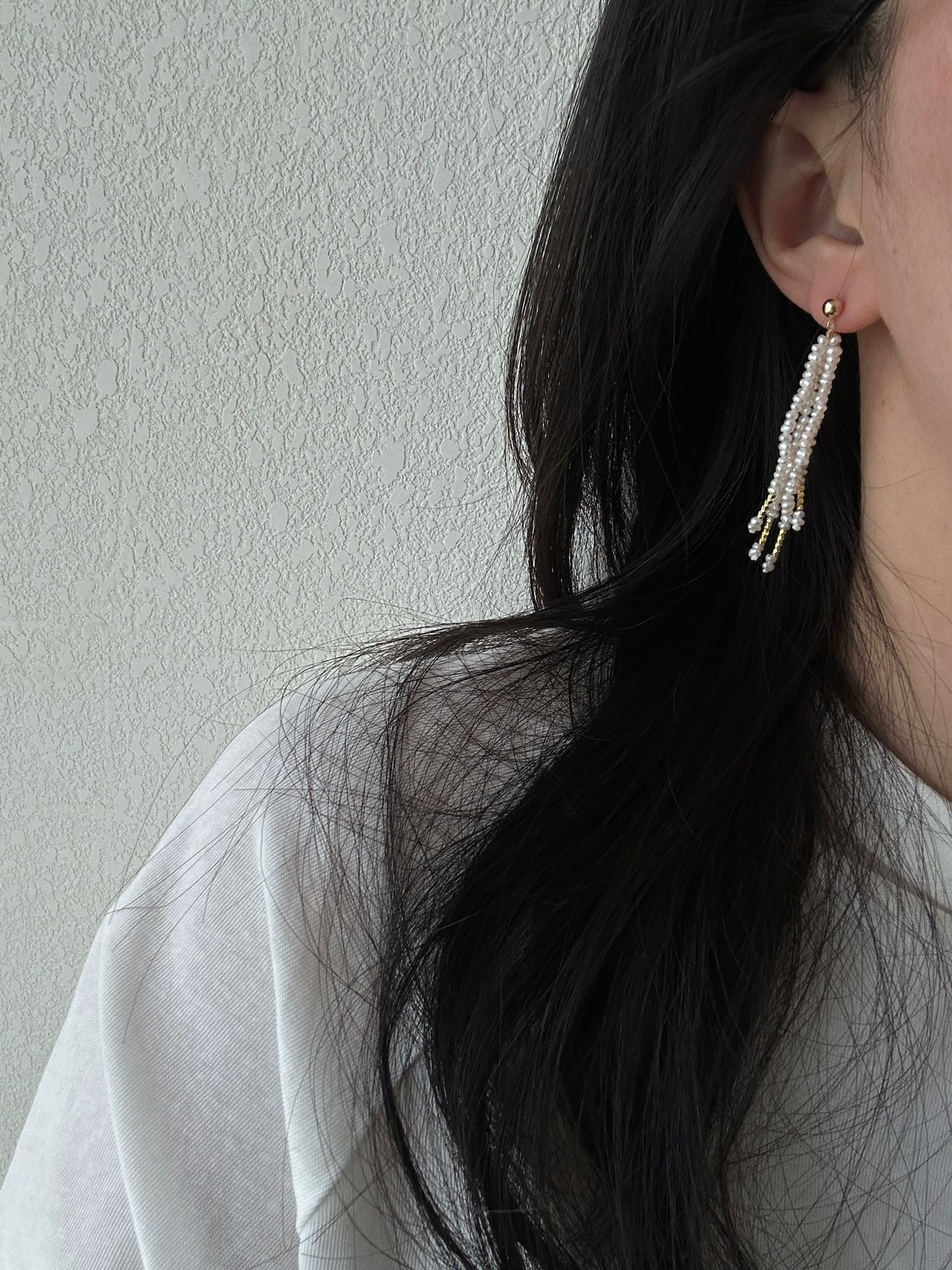 14K Gold Filled Pearl Earrings