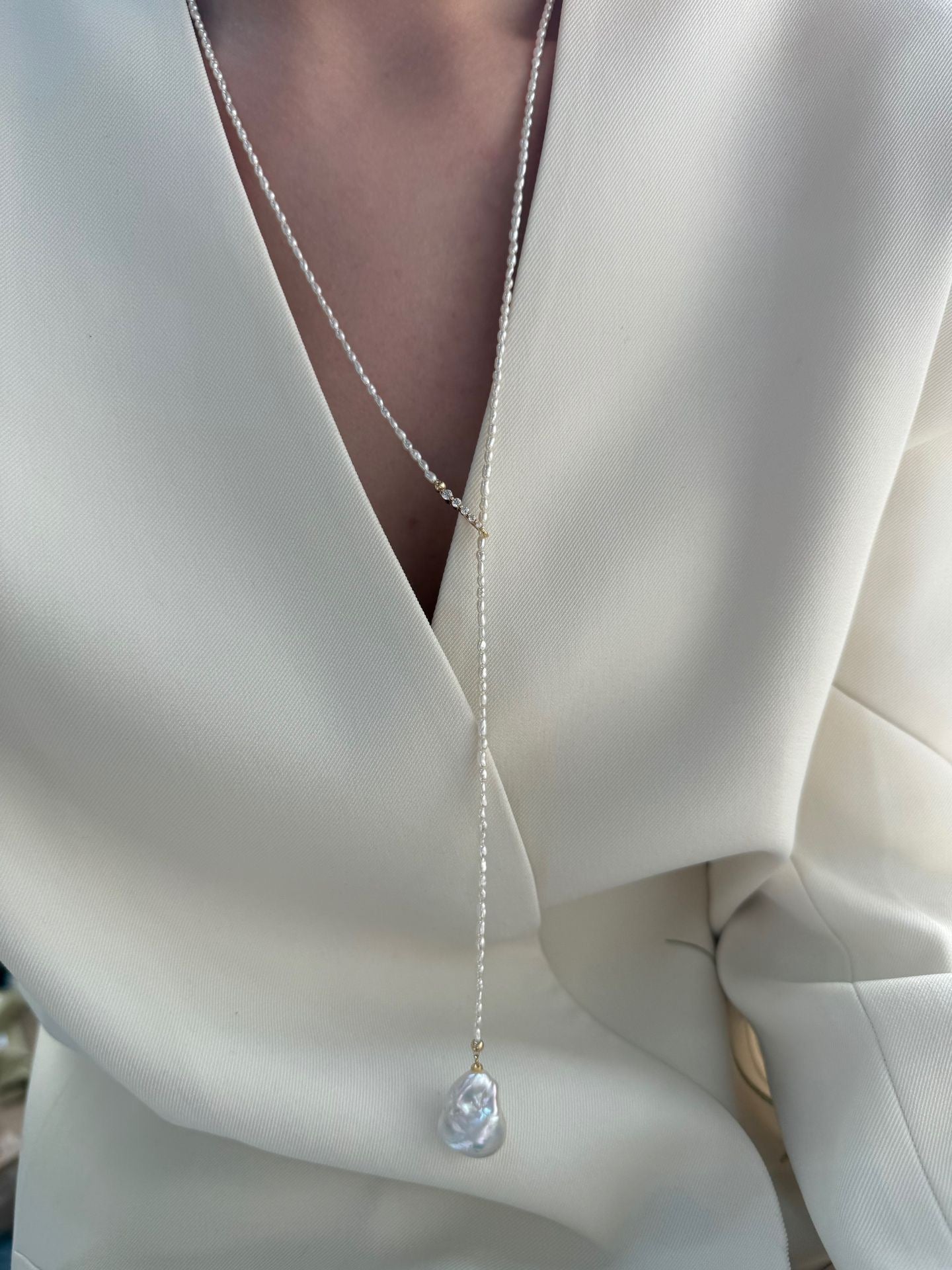 Silver Gold Plated 18k Gold 14K Gold Filled Y-shapedkeshi