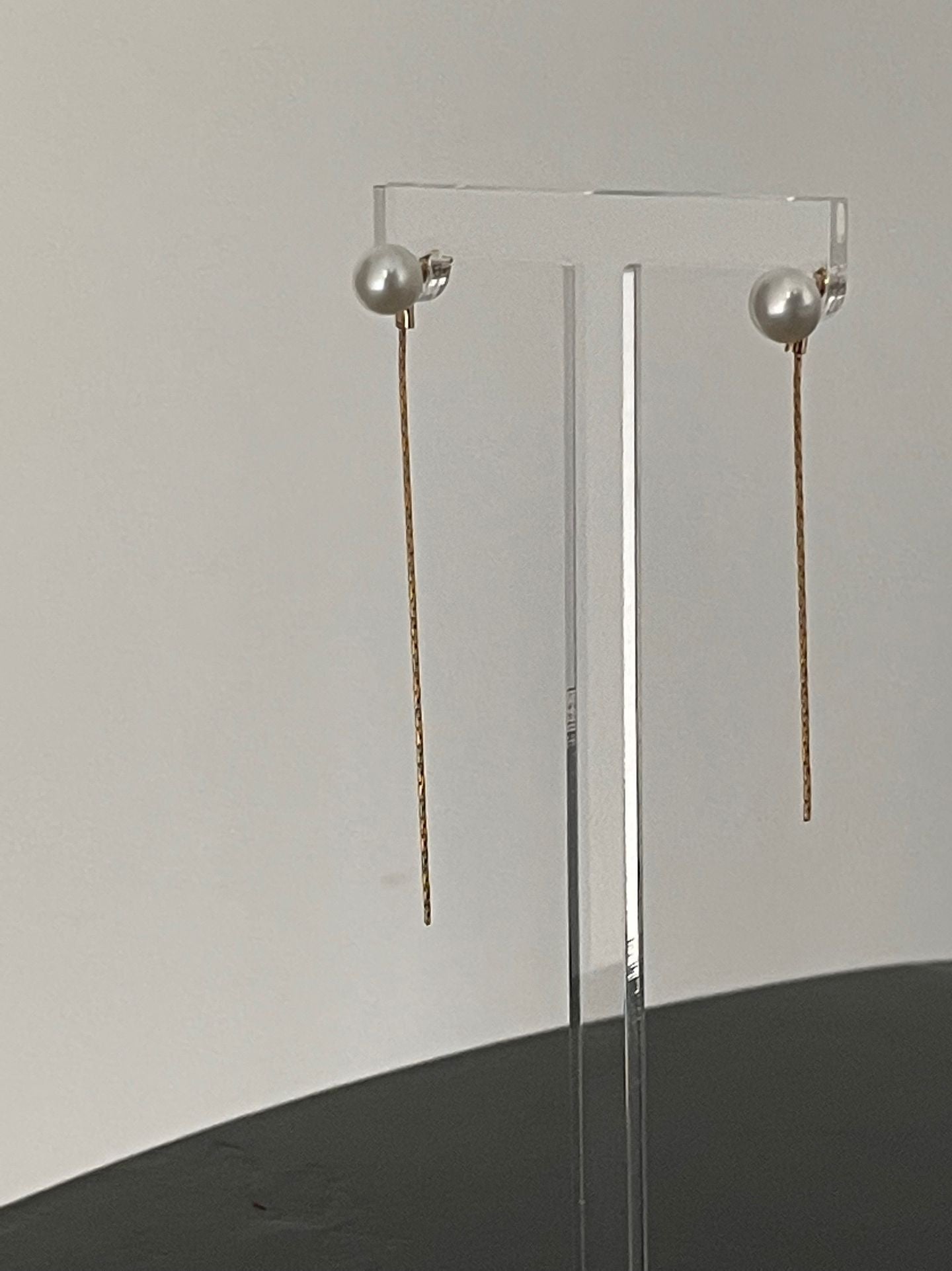 US 14K Gold Filled Button Tassel Earrings