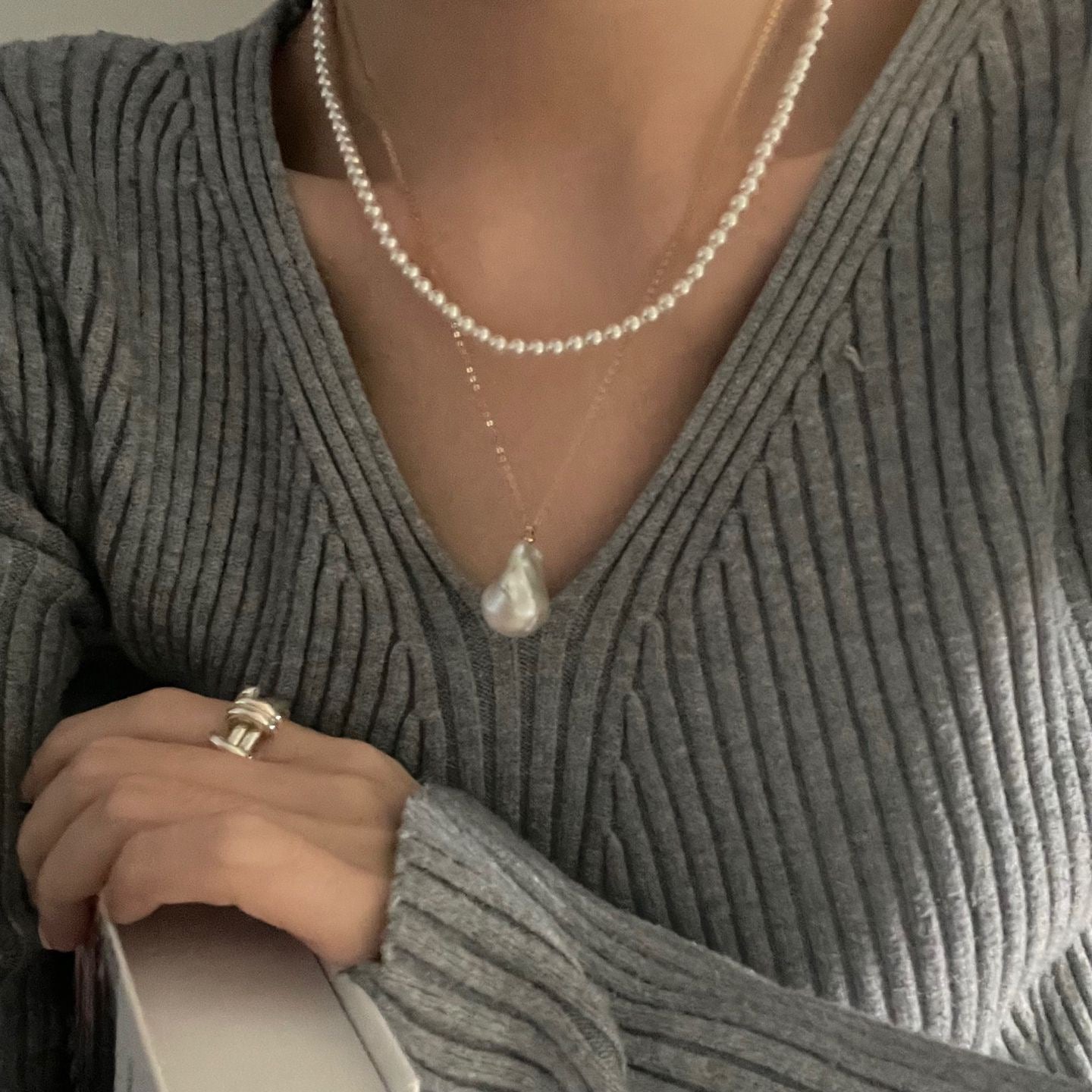 US14KGold Filled Beautiful BagChainNecklace