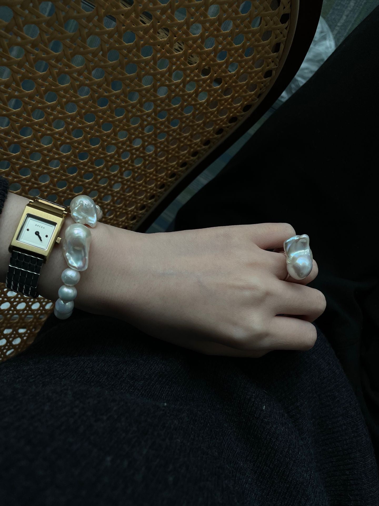 Large Baroque Beaded Bracelet