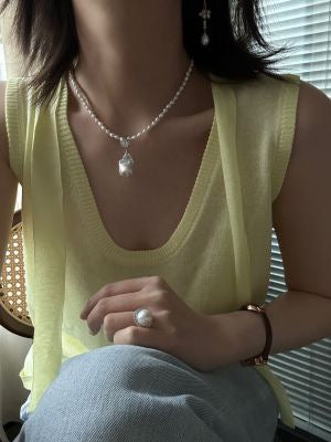 FullSterling Silver ElegantSparklingLarge Baroque