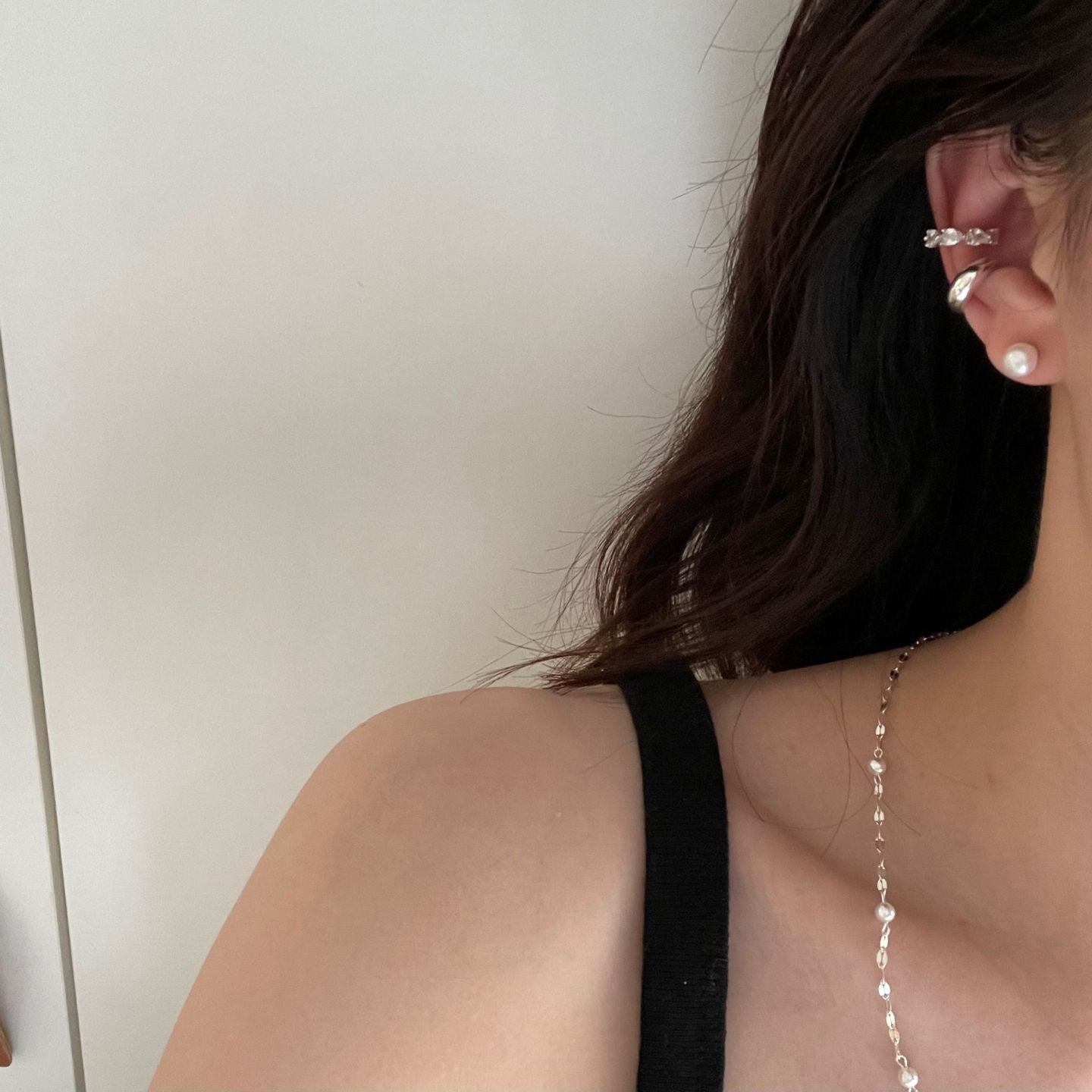 Sterling Silver High Luster Button Stud Earrings