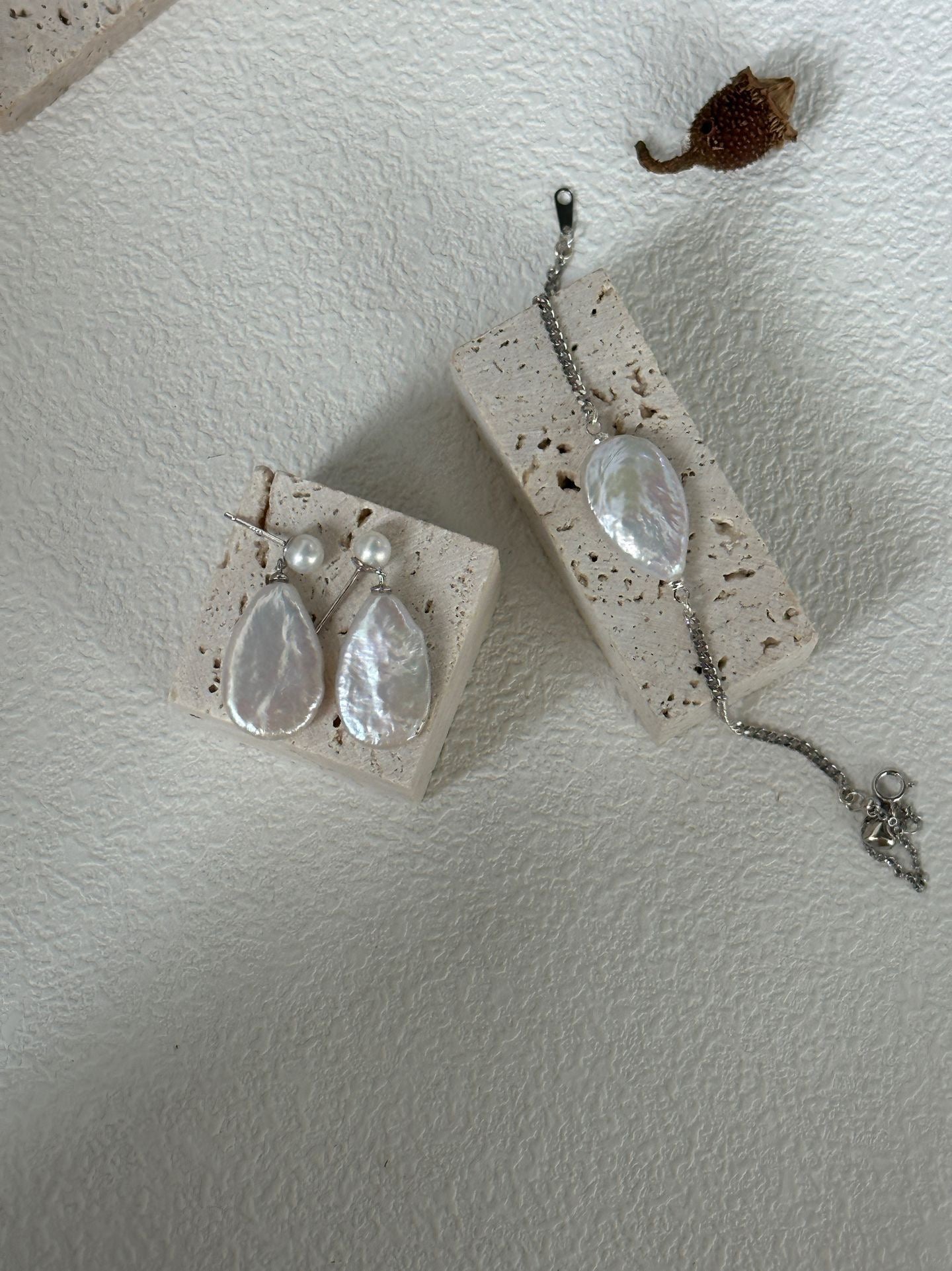 Sterling Silver Large Teardrop Earrings