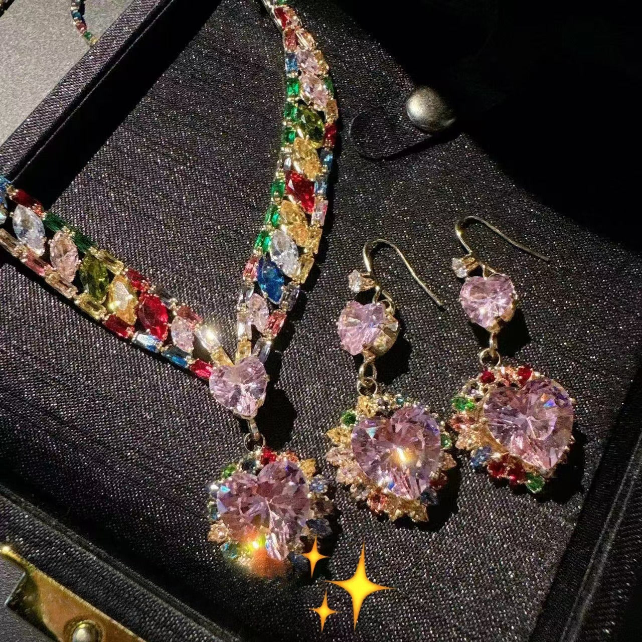 Rainbow Sprite Earring & Necklace Set