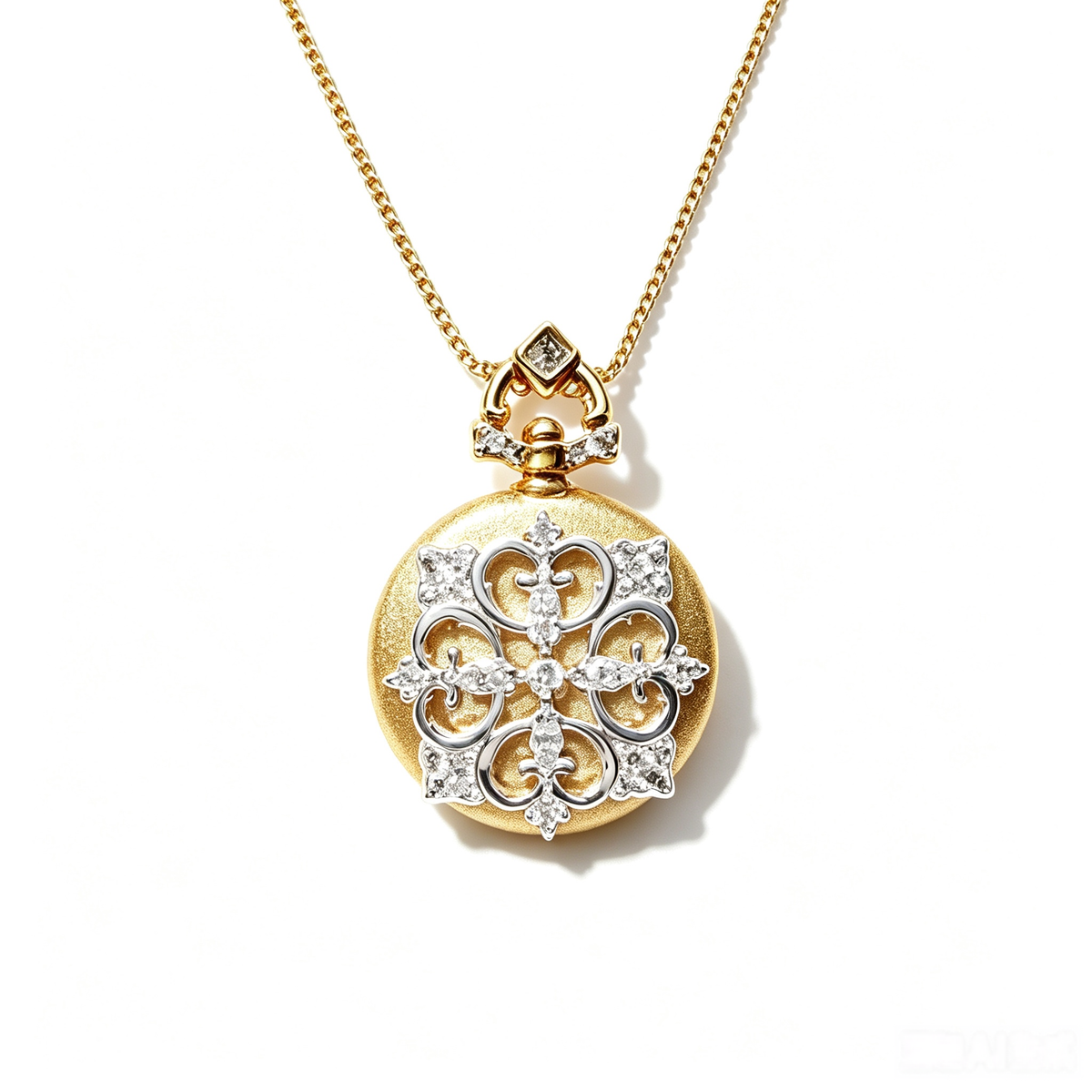 Dusk Purple Lotus Pendant Necklace