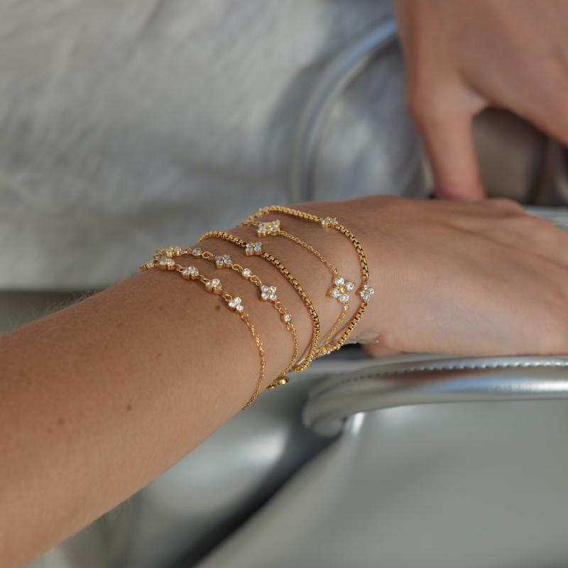 Titanium Steel Clover Series Bracelet