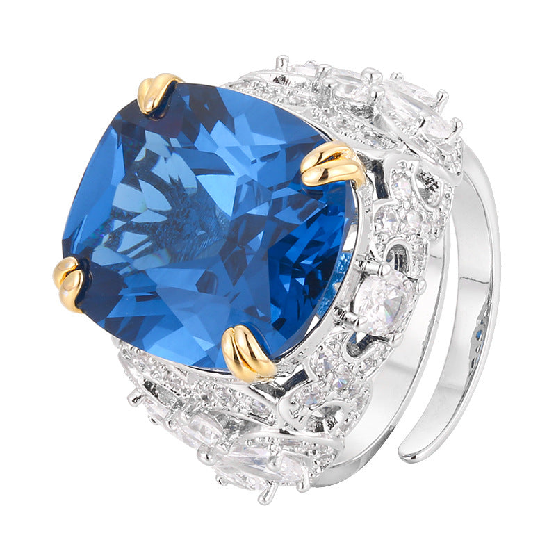 Multi-Color Rhinestone Ring
