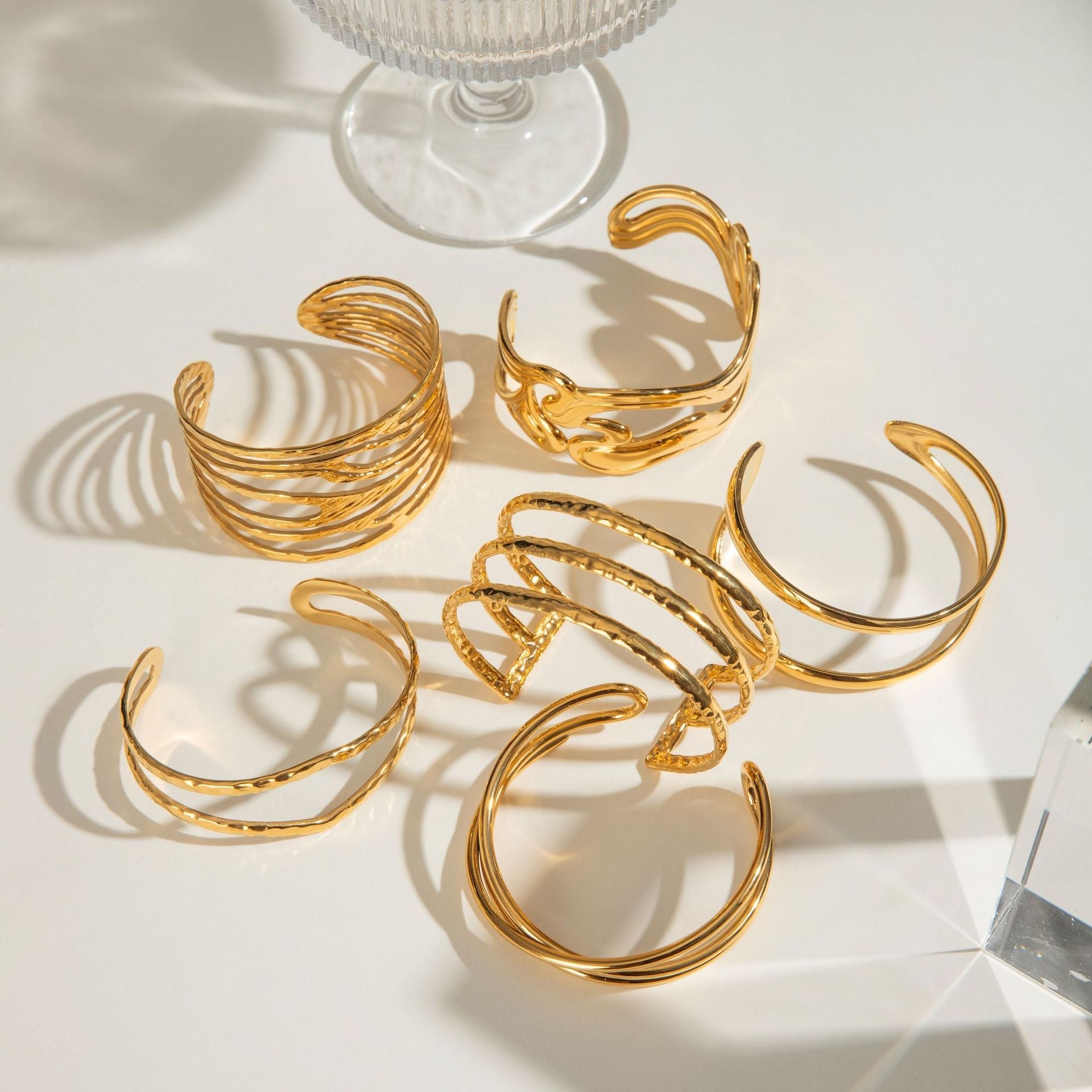 Stainless Steel Titanium Bangle Collection