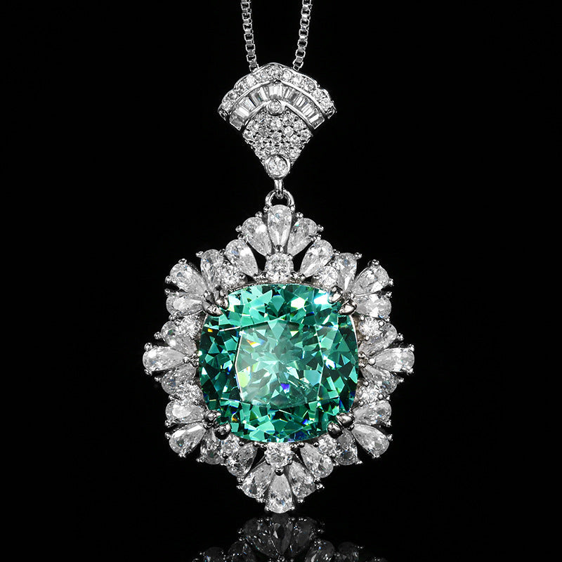 Bird Nest Cut Green Jewelry Set