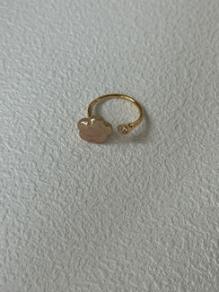 Sterling Silver Gold Silver Plum Blossom Ring
