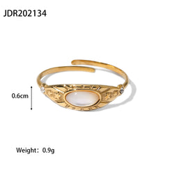Titanium Steel White Mist Ring
