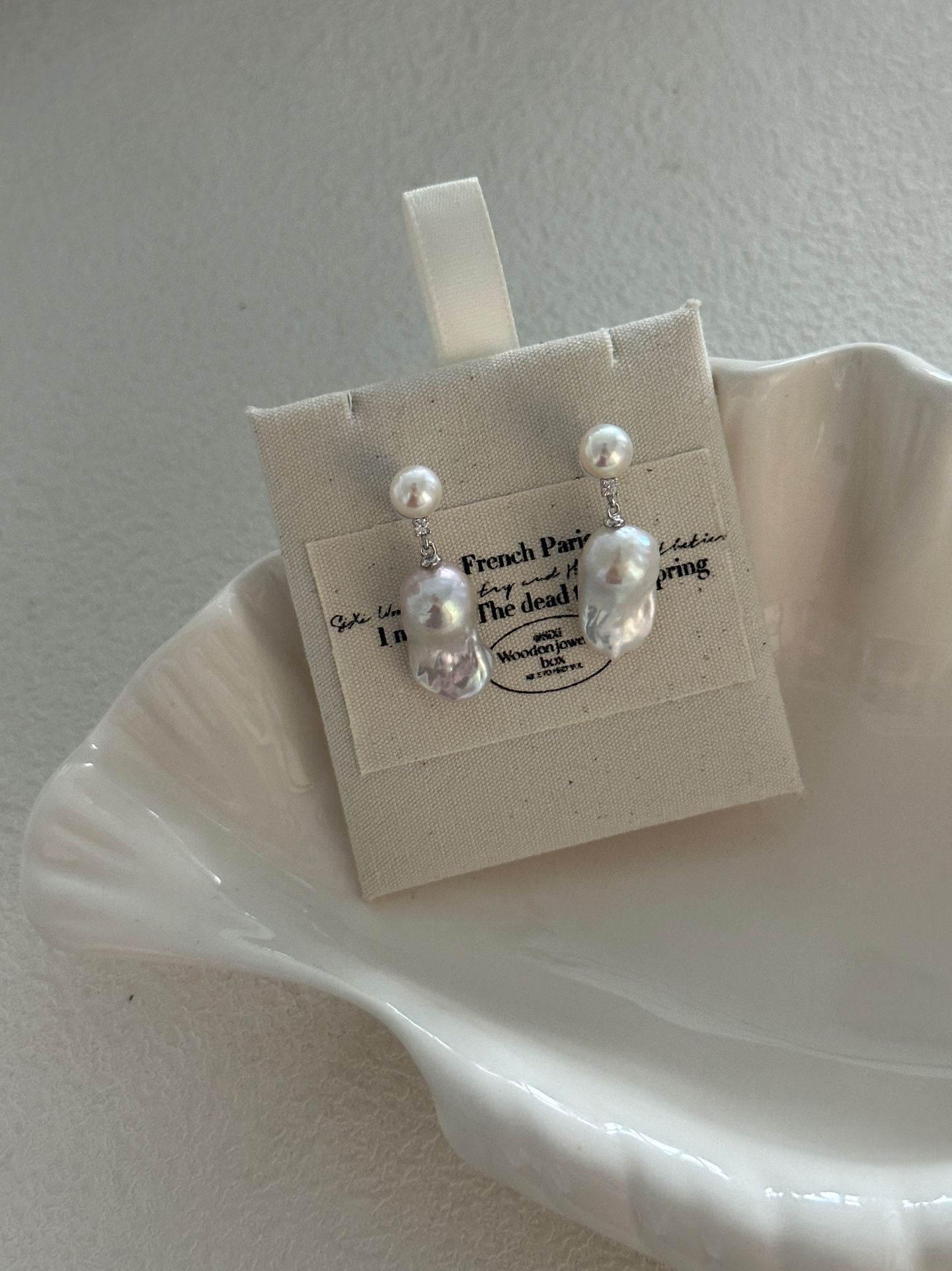 Sterling Silver Mini Pearl Small Baroque Earrings
