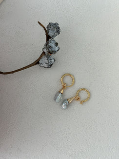 Silver Gold Plated 18K Mustache Earrings