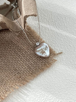 Sterling Silver SparklingHeartNecklace