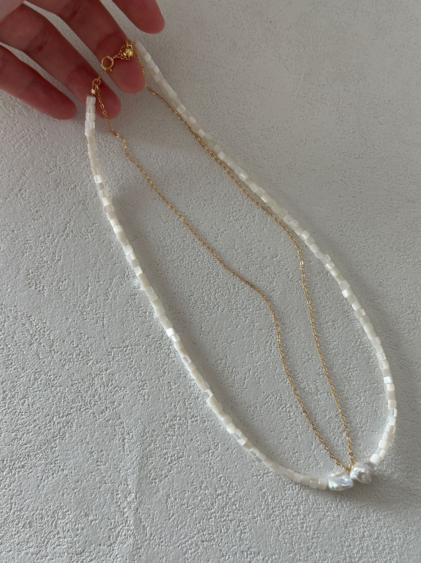 US14KGold FilledSilverGold Layered necklace