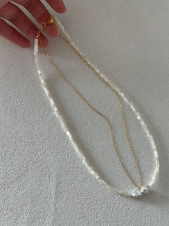 US14KGold FilledSilverGold Layered necklace