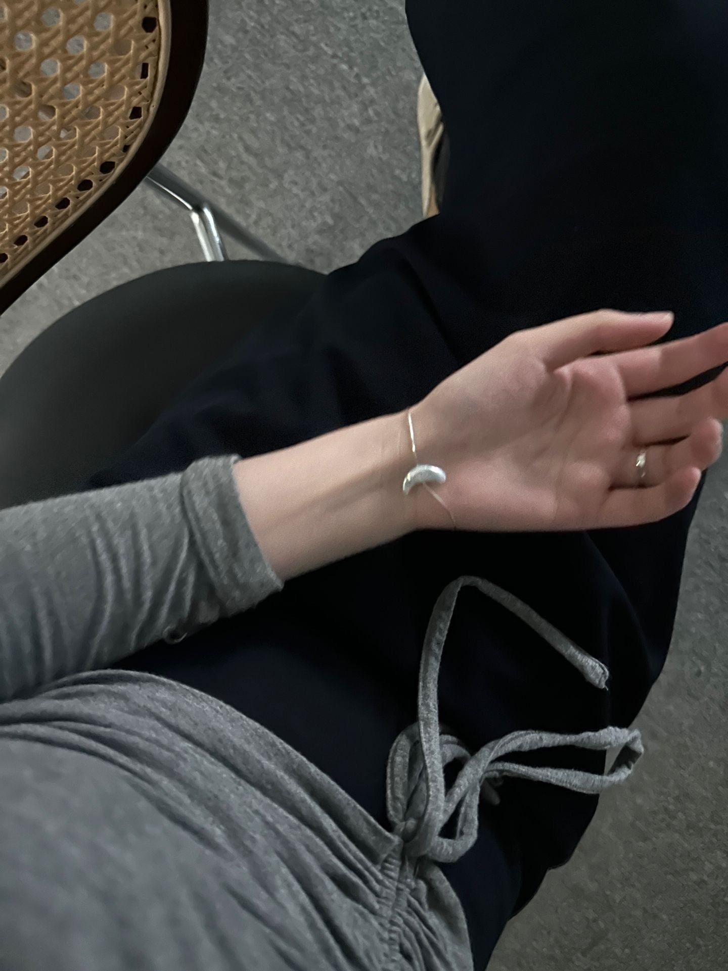 Full Sterling Silver Moon Bracelet
