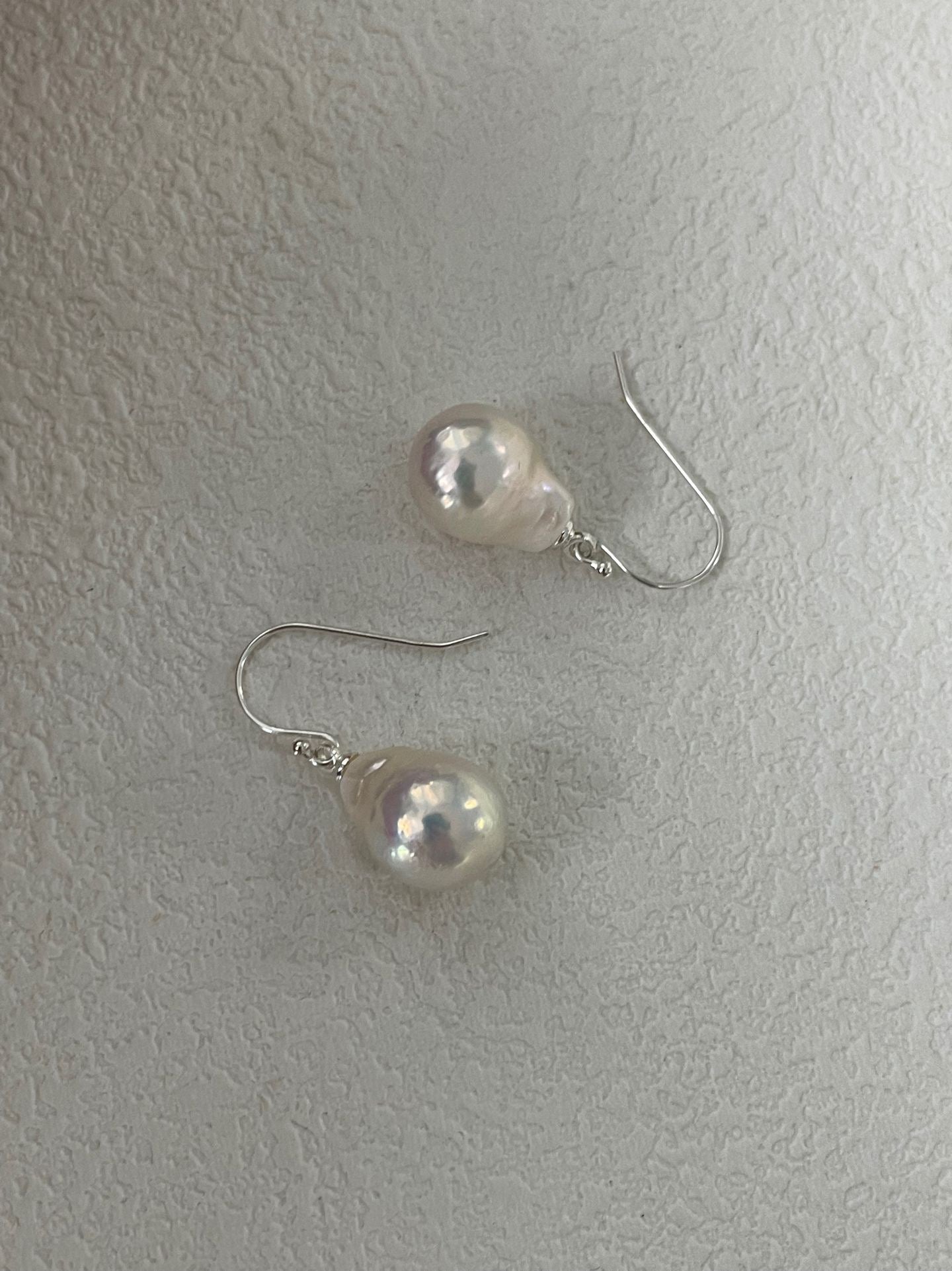 Sterling Silver Tinfoil Earrings