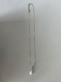 Sterling Silver Large TeardropNecklace