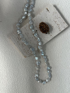 Blue Blood Broken Silver Necklace