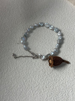 Blue Blood Broken Silver Bracelet