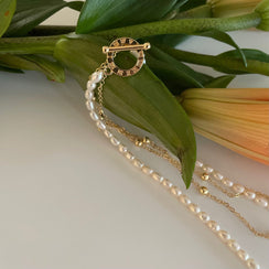 MetalDouble-layerPearlNecklace MetalDouble-layerPearlNecklace