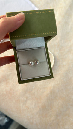 Sterling Silver 10 Plain Stud