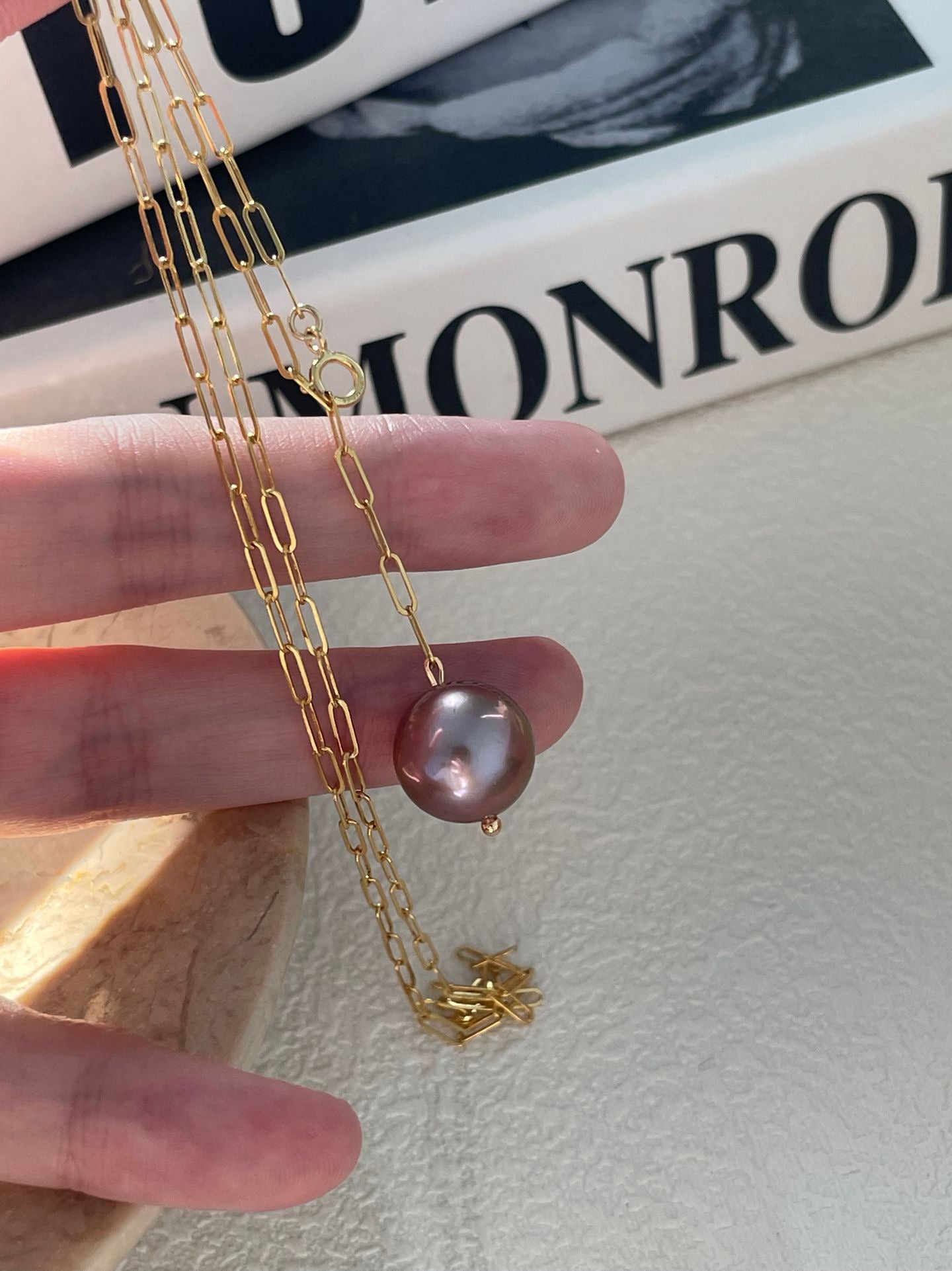 FullUS14KGold Filled Purple GrapeNecklace