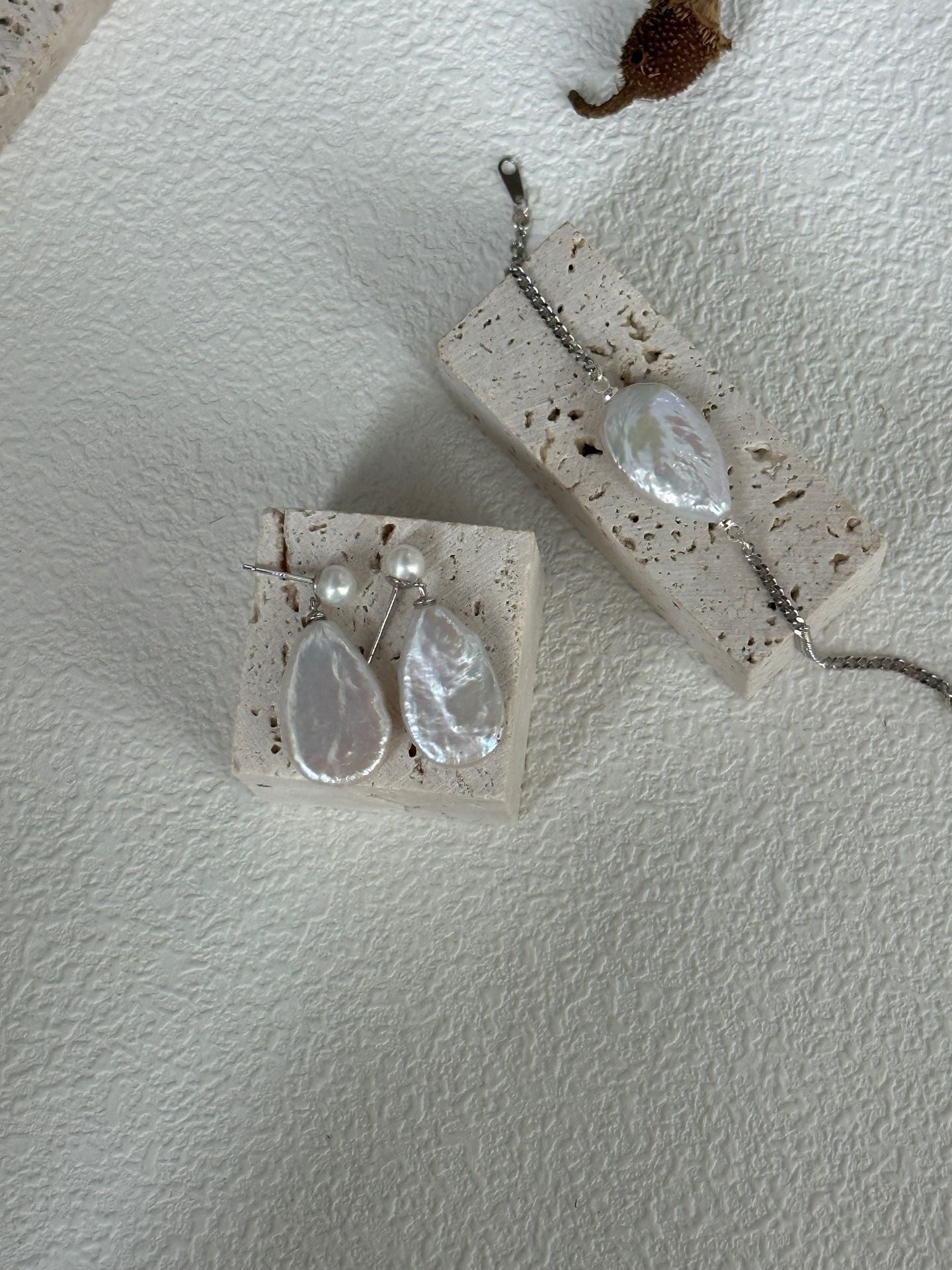 Sterling Silver Large Teardrop Earrings