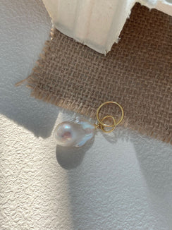 SilverGold Plated18K Large BaroquePendant