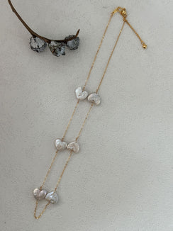 ChainUS14KGold FilledBuckleSilverGold Plated18K  Little heart chain necklace