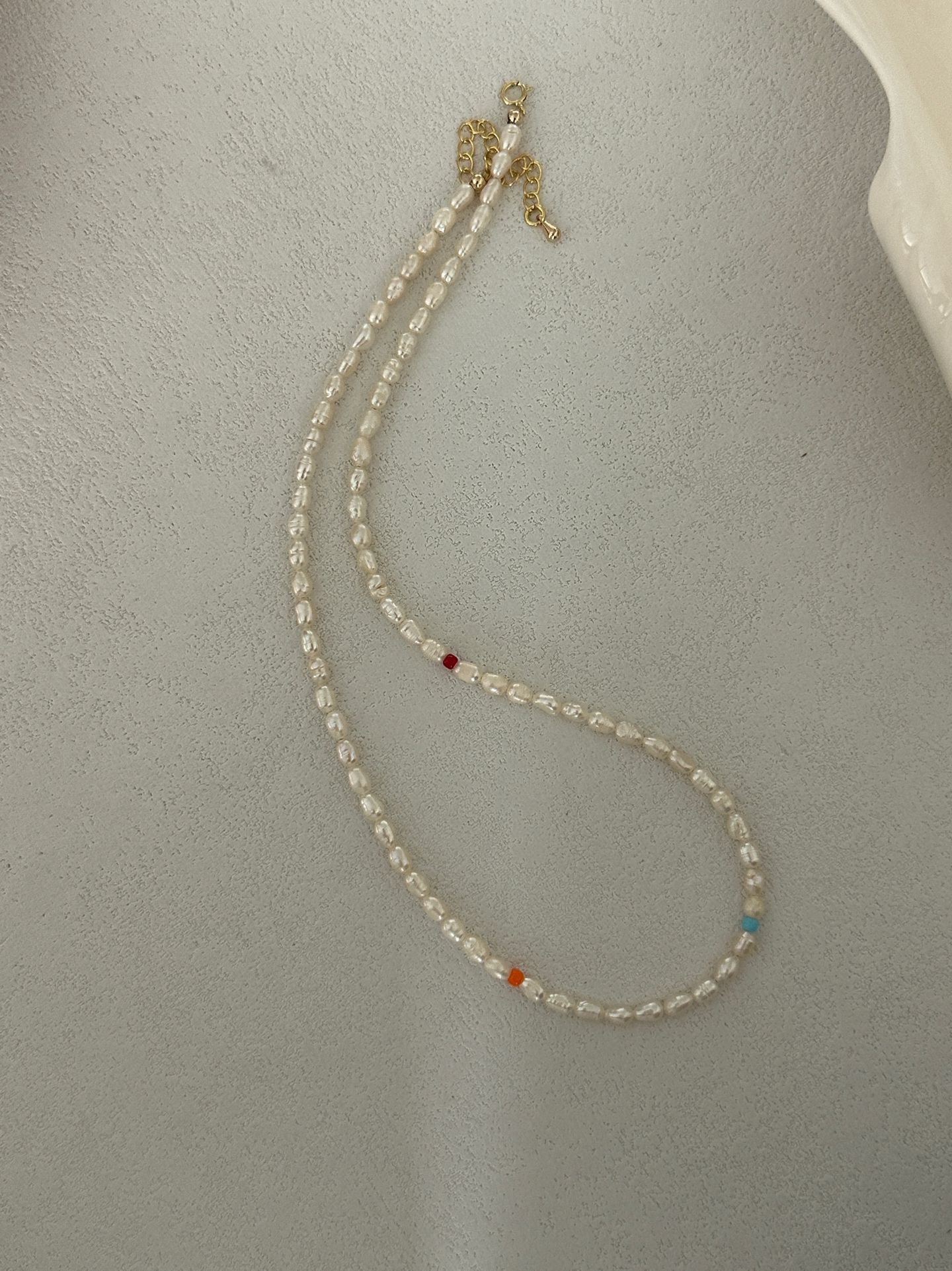 Domestic14KGold Filled ColorfulSingle PearlPearlNecklace