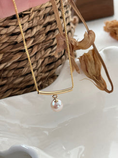 ChainSilverGold Plated18KOthersUS14KGold Filled TeardropPearlNecklace