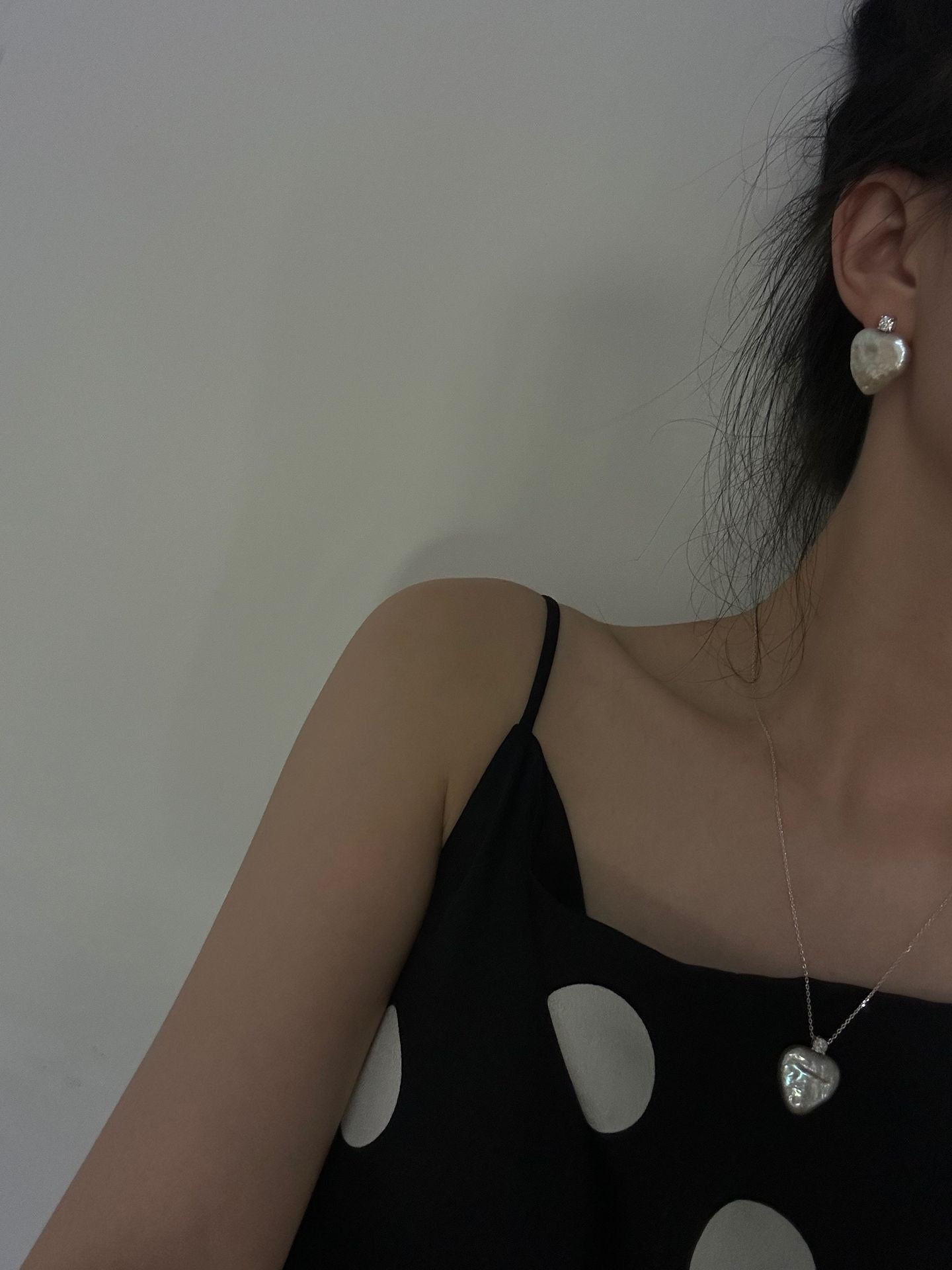 Sterling Silver Sparkling Heart Earrings