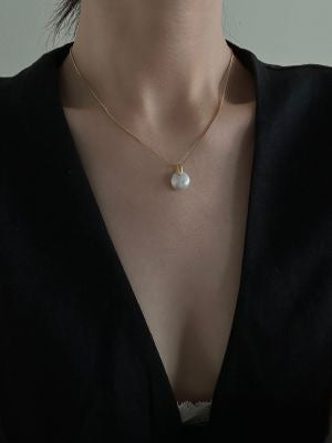 ChainPendantSilverGold Plated18K14KGold Filled Small Round