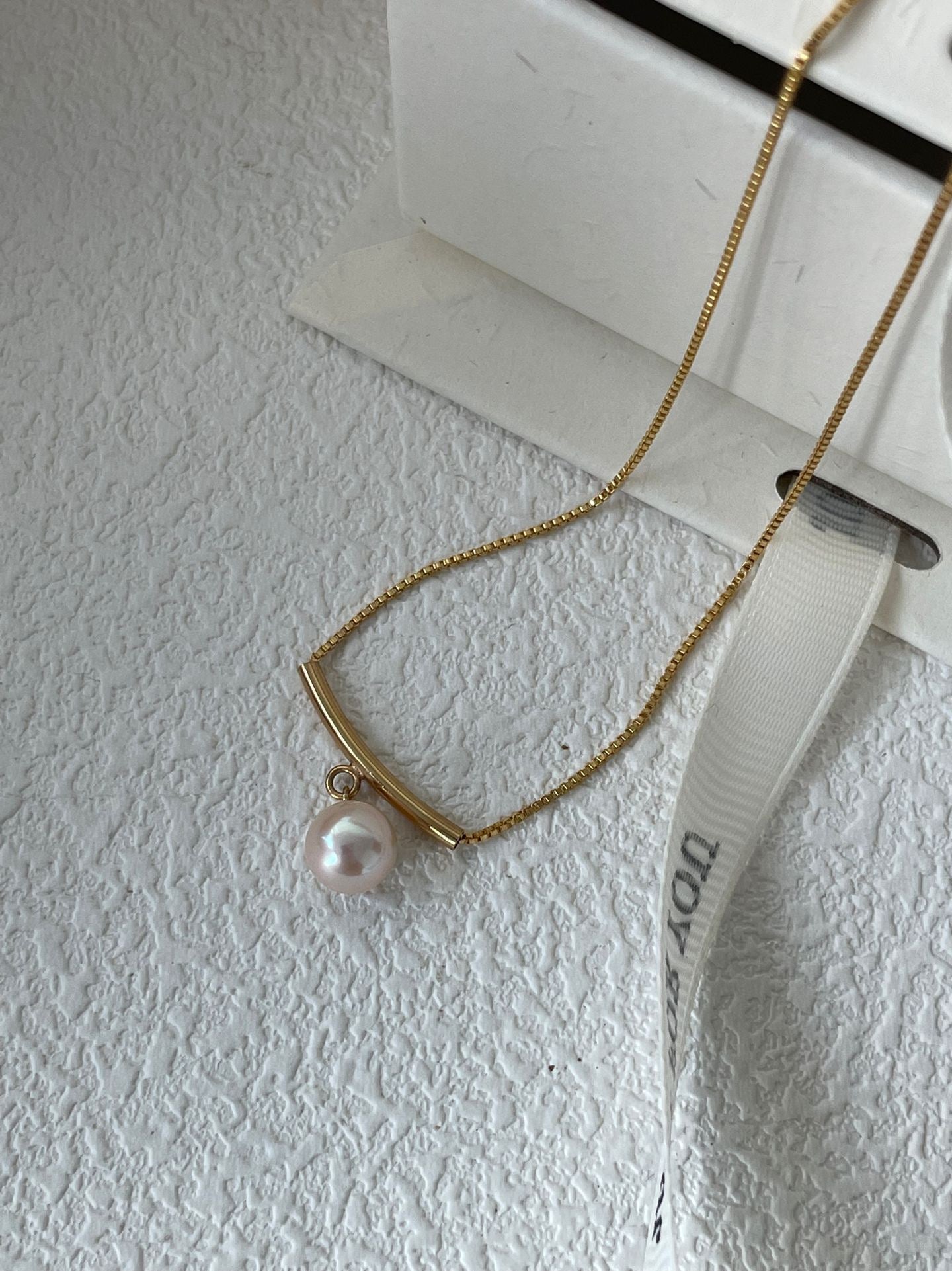 ChainSilverGold Plated18KOthersUS14KGold Filled TeardropPearlNecklace