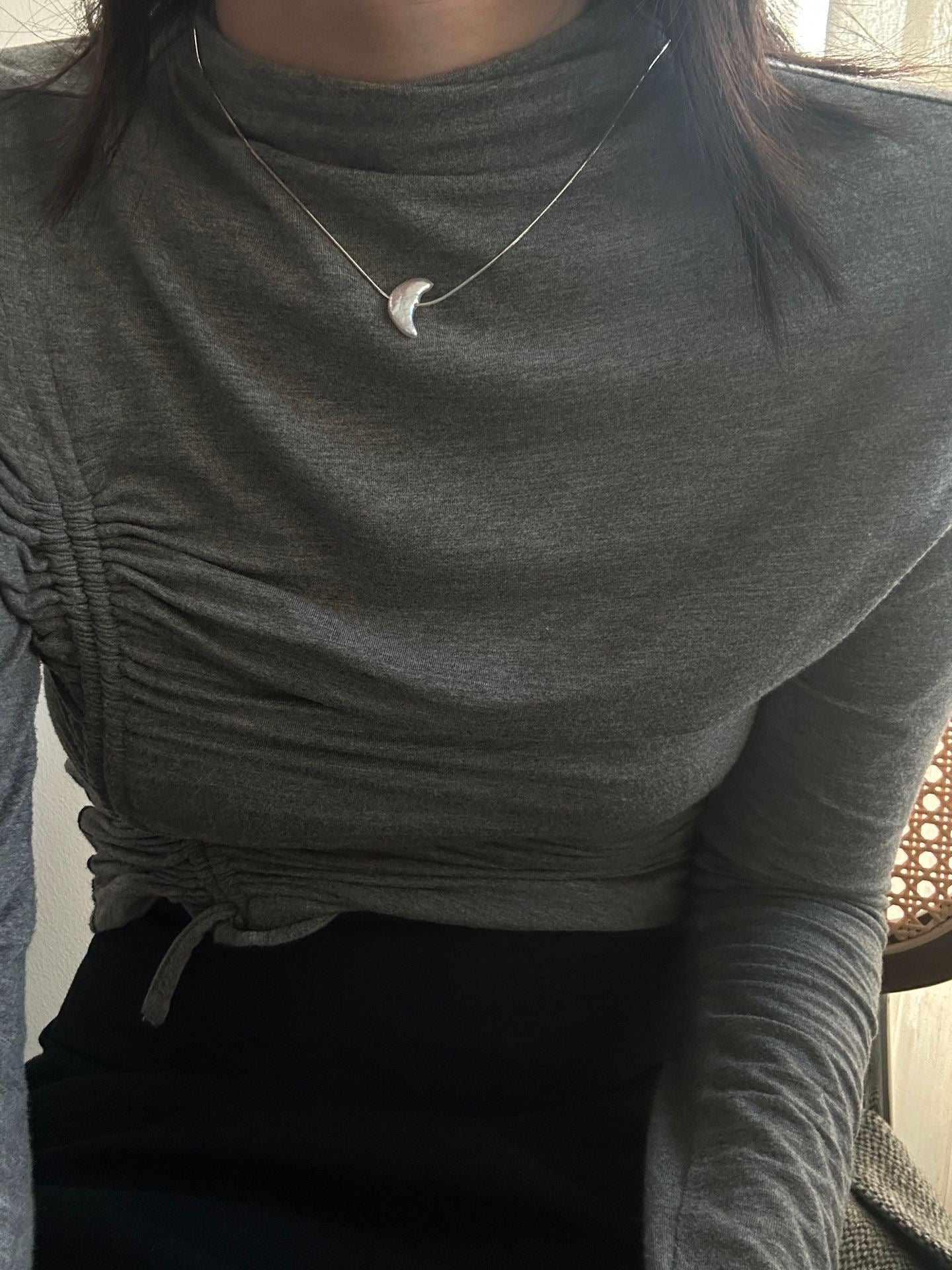 FullSterling Silver MoonNecklace