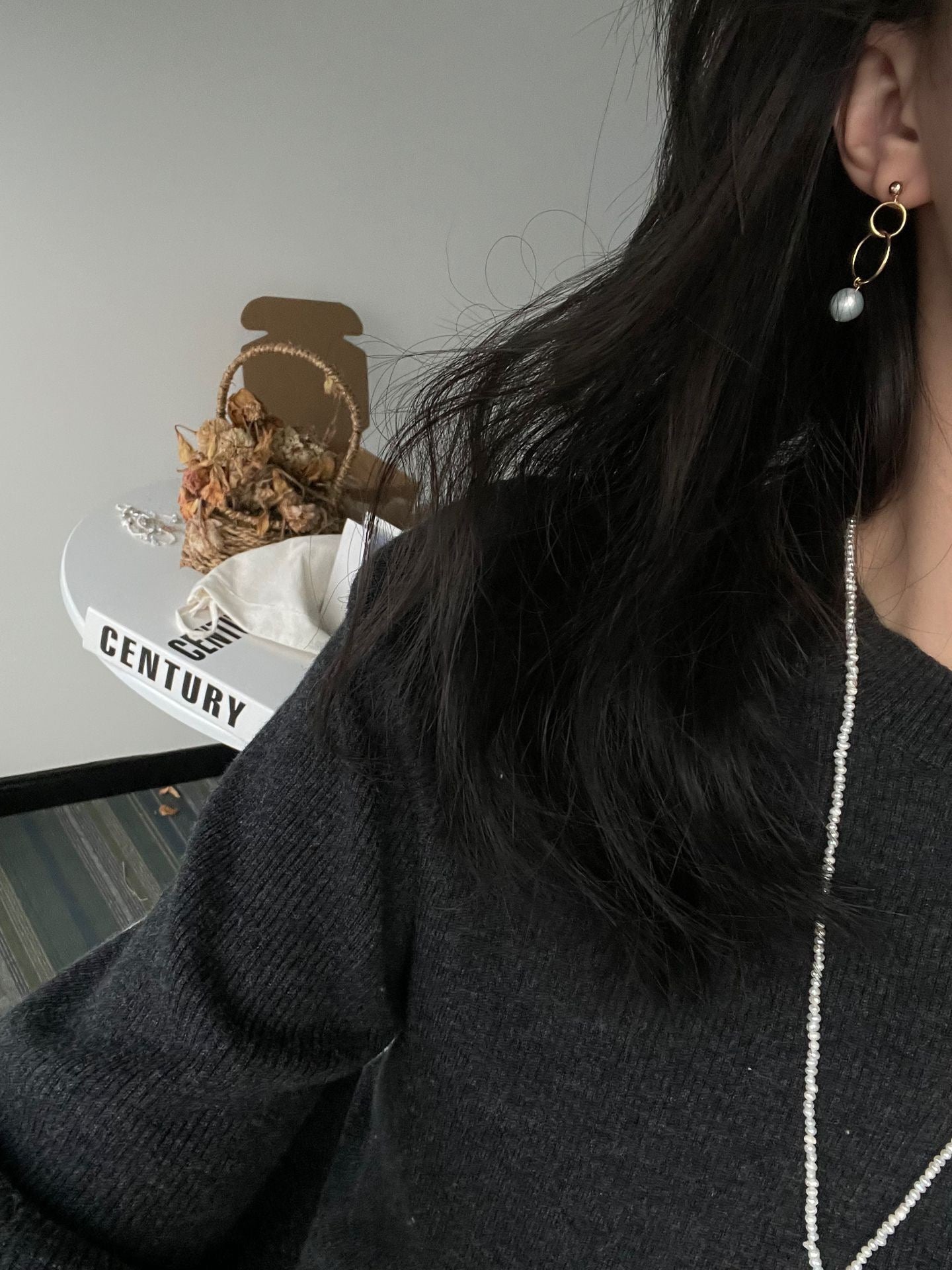 US 14K Gold Filled Galaxy Asymmetric Earrings