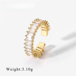 Titanium Steel Zircon Series Ring