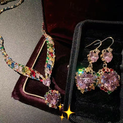 Rainbow Sprite Earring & Necklace Set