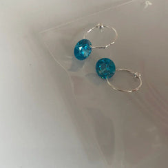 Multicolor Crystal Diamond Earrings