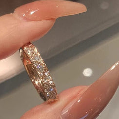 Full Diamond Rhombus Ring