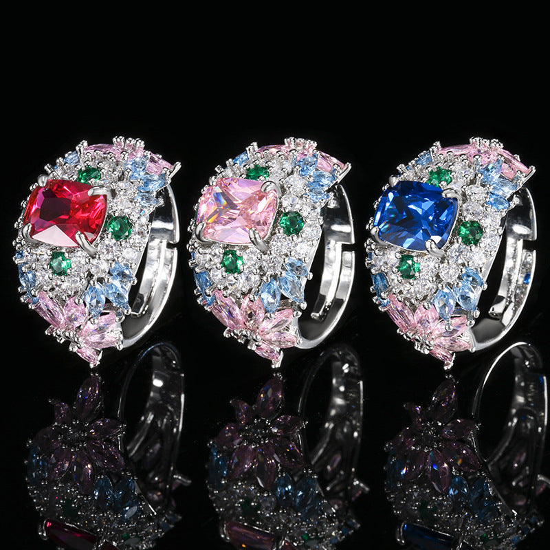 Multi-Stone Rhinestone Ring
