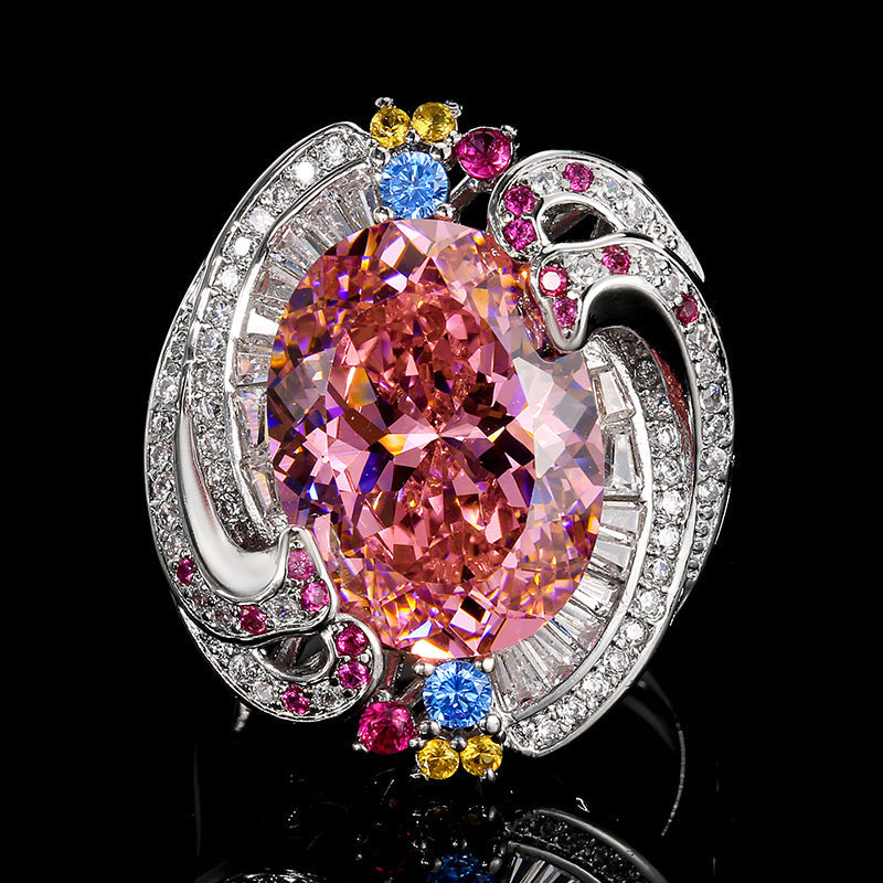 Rainbow Bird's Nest Ring