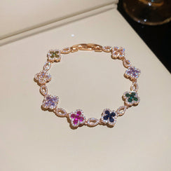 Colorful Blossom Cluster Bracelet