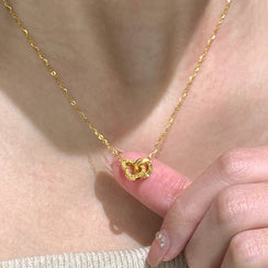 Gourd Double Buckle Necklace