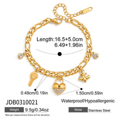 Titanium Steel Love Secret Bracelet