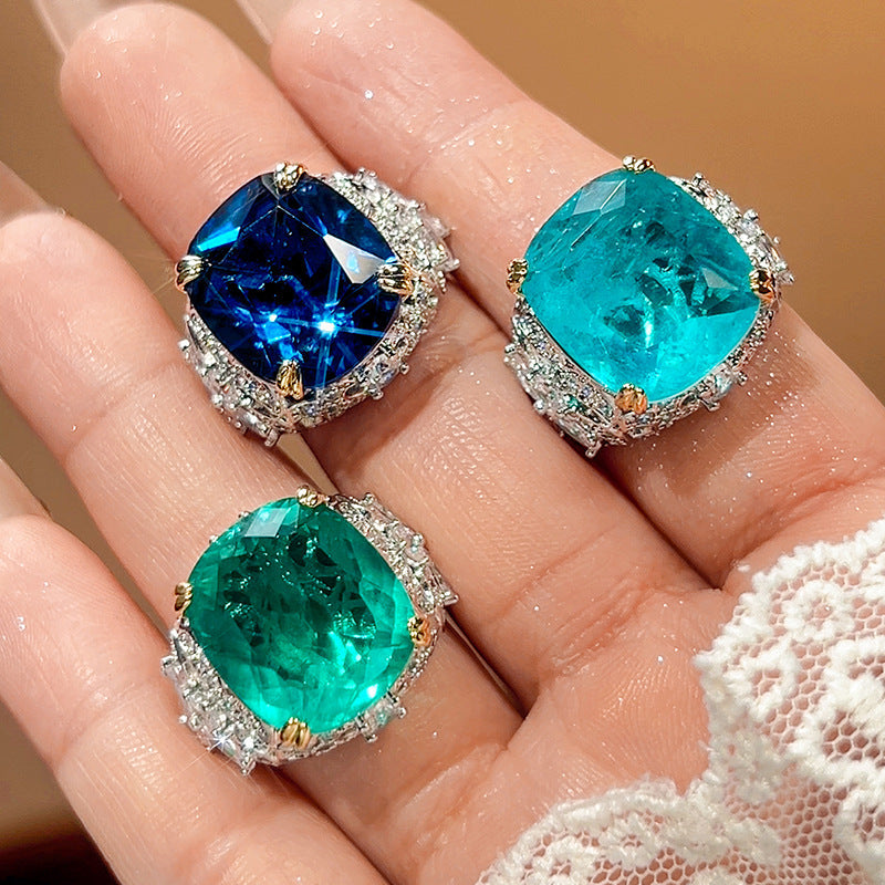 Multi-Color Rhinestone Ring